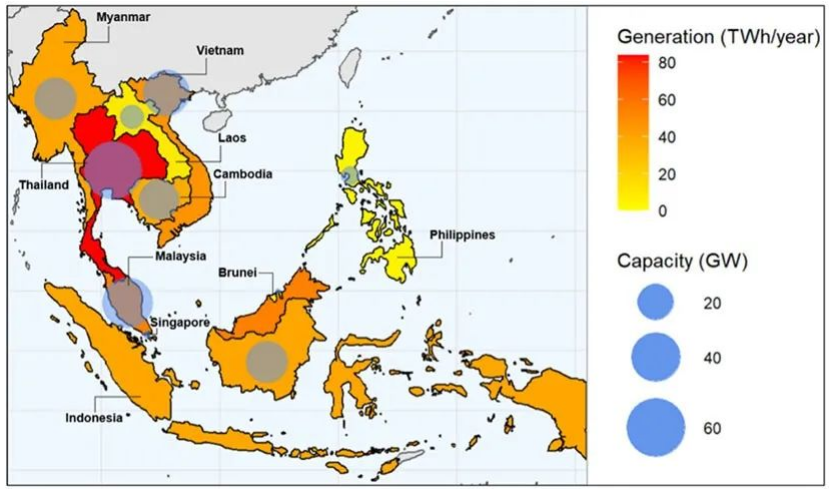 10 ASEAN Ülkesinde Yüzen Fotovoltaik Pazarının Analizi ve Beklentileri