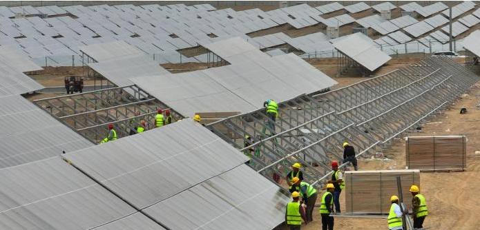 Yecheng, Sincan'da 500.000 kilovatlık fotovoltaik enerji üretimi